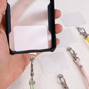 Cell Phone Lanyard Crossbody Strap Adjustable Neck Strap With Clear Tether Tab