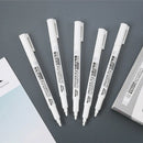 White Paint Pen 1.0mm Waterproof Permanent Paint Marker For Art