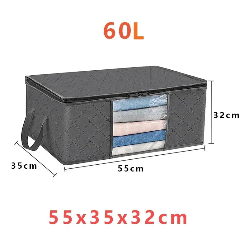 Large Capacity Clothes Storage Bag Foldable Organizer For Bedroom Closet