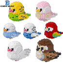 Colorful Micro Mini Building Blocks Parrot Model 3D Puzzle Toy