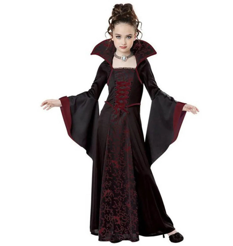 Halloween Witch Costume For Women Vampire Girl Role Play Party Dress