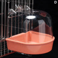 Clear Hanging Bird Bath For Parakeet Canary Budgerigar Cockatiel