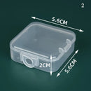 Mini Translucent Storage Box Rectangular Dustproof Jewelry Case Container