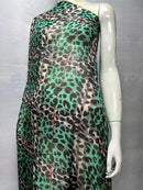 Silk Chiffon Fabric Soft Printed Tulle Lace For Sewing Dresses 3.5 Meters