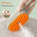 Cat Dog Grooming Brush Electric Steam Spray USB Rechargeable Comb