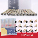 Black Fineliner Marker Pens Waterproof Sketching Manga Art Supplies