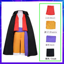Luffy Cosplay Costume Monkey D Red Top Pants Hat For Adults Kids