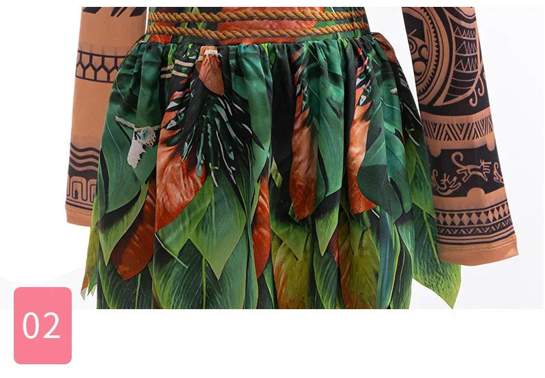 Maui Costume For Kids Boys Tattoo Pants Outfit