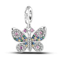 925 Silver Charm Pendant Animal Firefly Butterfly Dragonfly Beads