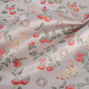 Persimmon Blessing Cat Pattern National Style Brocade Fabric DIY