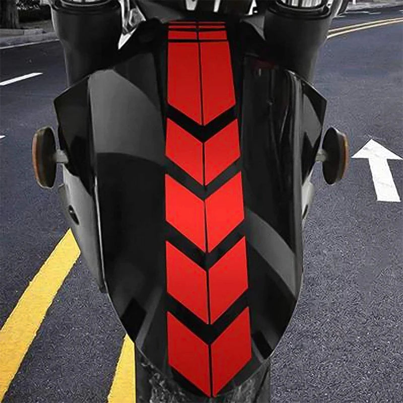 Motorcycle Arrow Stripe Sticker Waterproof Reflective Motorbike Fender Tape