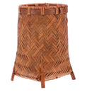 Wooden Pen Holder Bamboo Desk Organizer Brown Desktop Container