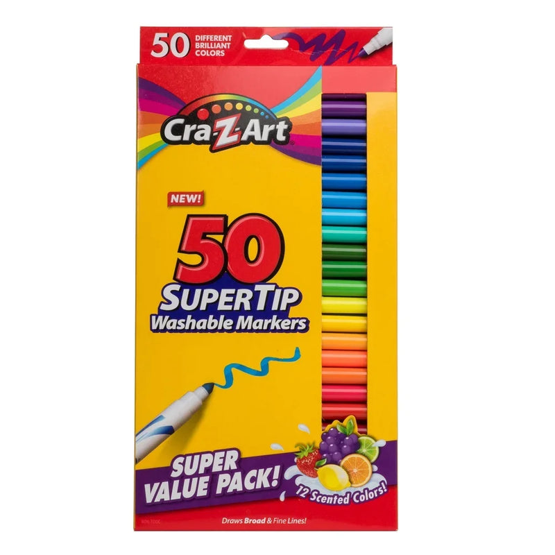 Cra-Z-Art Washable Markers 50 Count Scented Colors For School