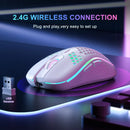 2.4G Wireless Gaming Mouse RGB Lighting Adjustable DPI Ergonomic Design