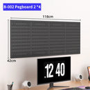 Pegboard Wall Organizer Kit Modular Panels No-Punch Installation Craft Storage