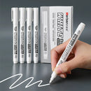 White Paint Pen 1.0mm Waterproof Permanent Paint Marker For Art
