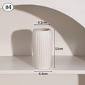 INS Ceramic Vase White Nordic Decorative Flower Pot For Home Decor