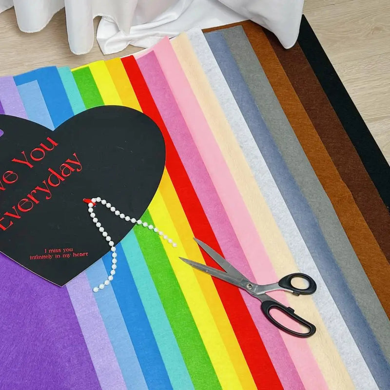 Stiff Craft Felt Sheet Thick Assorted Colors For DIY Sewing Projects