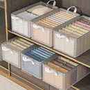 Stackable Closet Organizer Fabric Storage Box With Steel Frame Handle