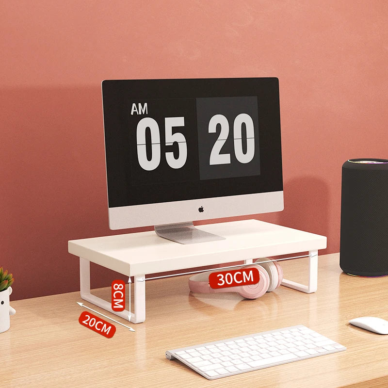 Monitor Raised Shelf Adjustable Laptop Stand Desktop Organizer Rack Holder