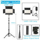 Nagnahz U800+ LED Video Light Bi-Color Dimmable With Tripod Remote