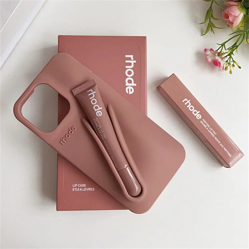 Rhode Lip Gloss Phone Case Silicone Cover For IPhone 16 15 14 13 12 11 Pro Max