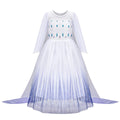 Elsa Anna Princess Dress Girls Mesh Sequin Snow Queen Costume Gown