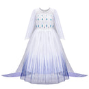 Elsa Anna Princess Dress Girls Mesh Sequin Snow Queen Costume Gown