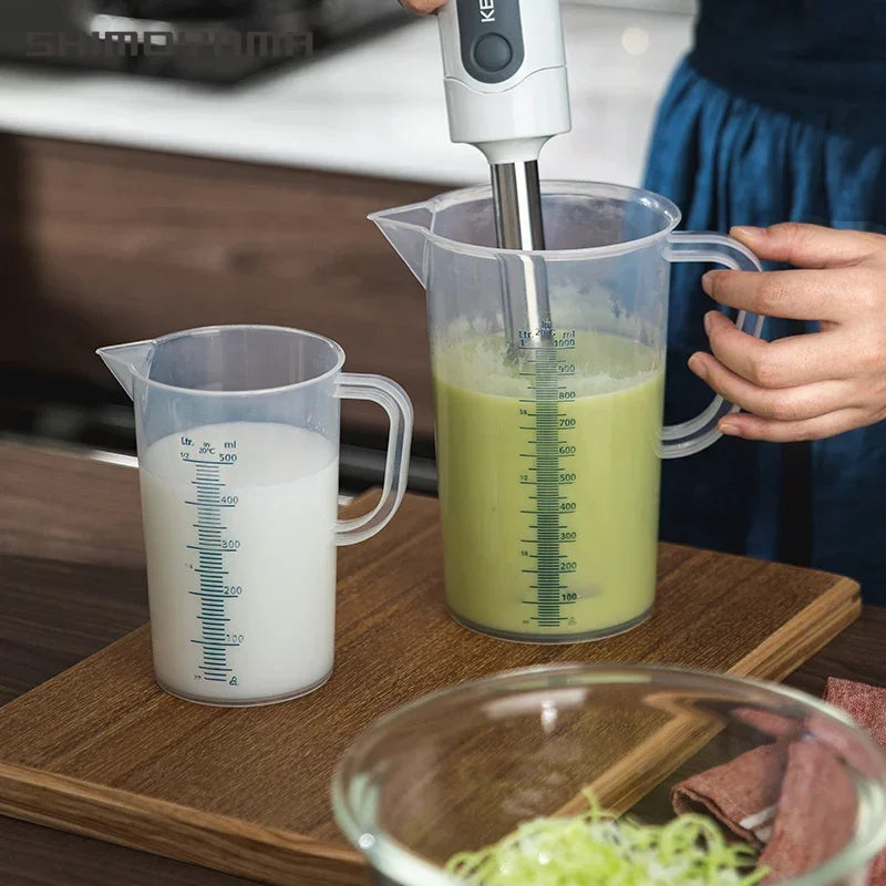 SHIMOYAMA Plastic Measuring Cup Transparent Liquid Measuring Jug Container