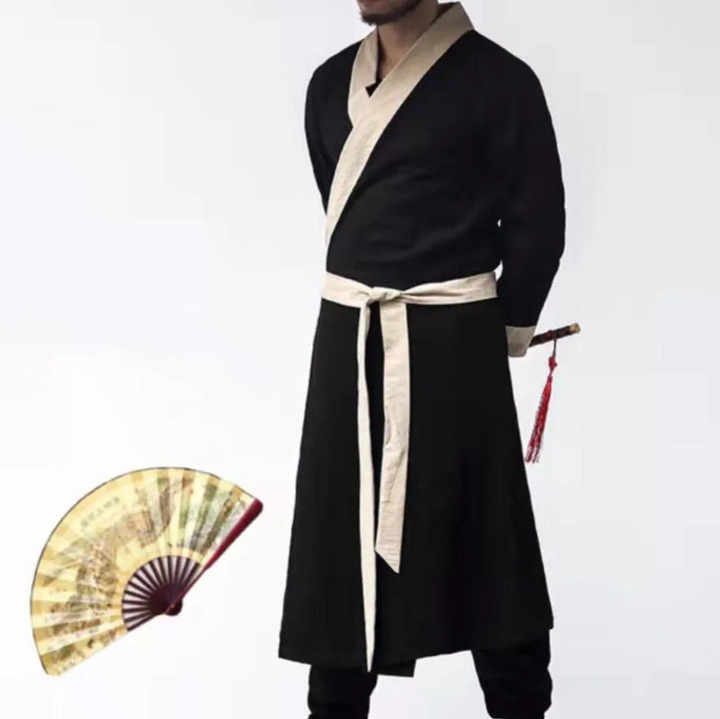 Plus Size Ninja Costume For Men Japanese Old Fantasy Cosplay Halloween