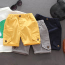 Toddler Cotton Shorts Boys Solid Color Lightweight Summer Clothes