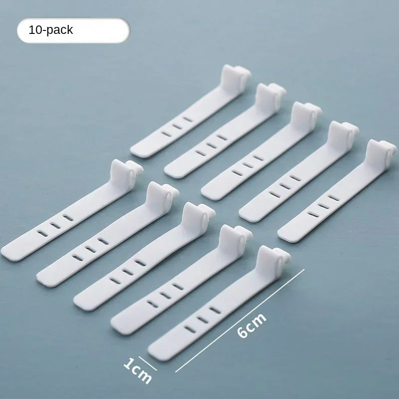 Transparent Plastic Cable Storage Box With Divided Grid Organizer