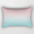 Nordic Pink Checkered Striped Cushion Pillowcase For Office Living Room