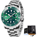 LIGE Men's Quartz Wristwatch Waterproof Sport Diver Date Clock
