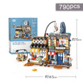 Street View Series Building Blocks Izakaya Shaved Ice Coffee Shop Model
