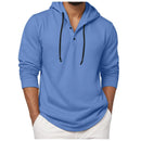 Men's Cotton Hoodie Long Sleeve Casual Oversized Loose Fit Shirt