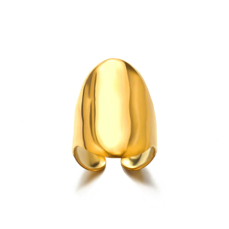 316L Stainless Steel Rings For Women Gold Color Classic Wedding Couple Rings