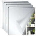Peel And Stick Acrylic Mirror Squares 4 Pieces Wall Decoration Set