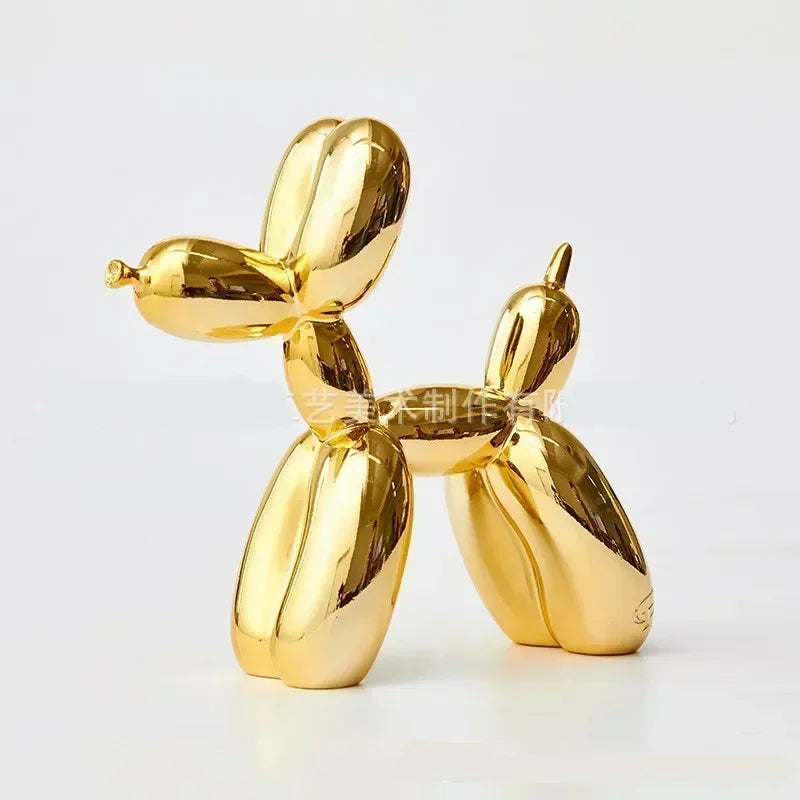 Resin Balloon Dog Sculpture Nordic Animal Home And Office Decor