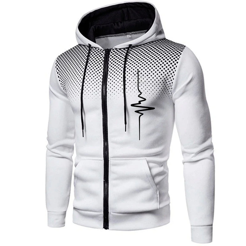 Men's Zip Jacket Casual Outdoor Sportswear Lightweight Sweatshirt