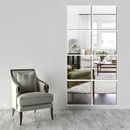 4pcs Mirror Wall Sticker Acrylic Self-adhesive Soft Plastic Sheets