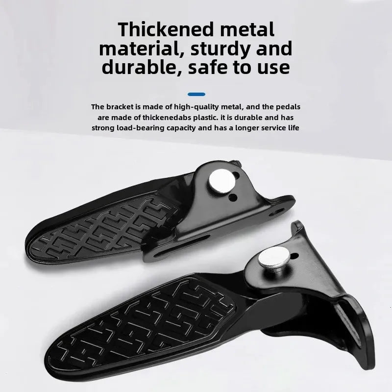 Foldable Electric Motorcycle Foot Pedals Rear Seat Cushion Accessories
