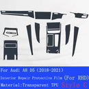 Audi A8 Center Console Protective Film Transparent TPU Scratch Guard