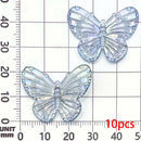 10pcs Colorful Butterfly Charms Acrylic Pendants For Jewelry Making