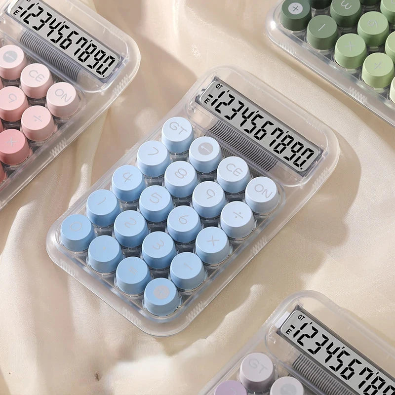 Portable Calculator Large Display Mechanical Keyboard For Students