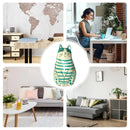 Polka Dot Cat Flower Vase Resin Tiny Animal Home Shelf Decor