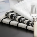 Black And White Striped Tablecloth Dining Mat Placemat Coaster