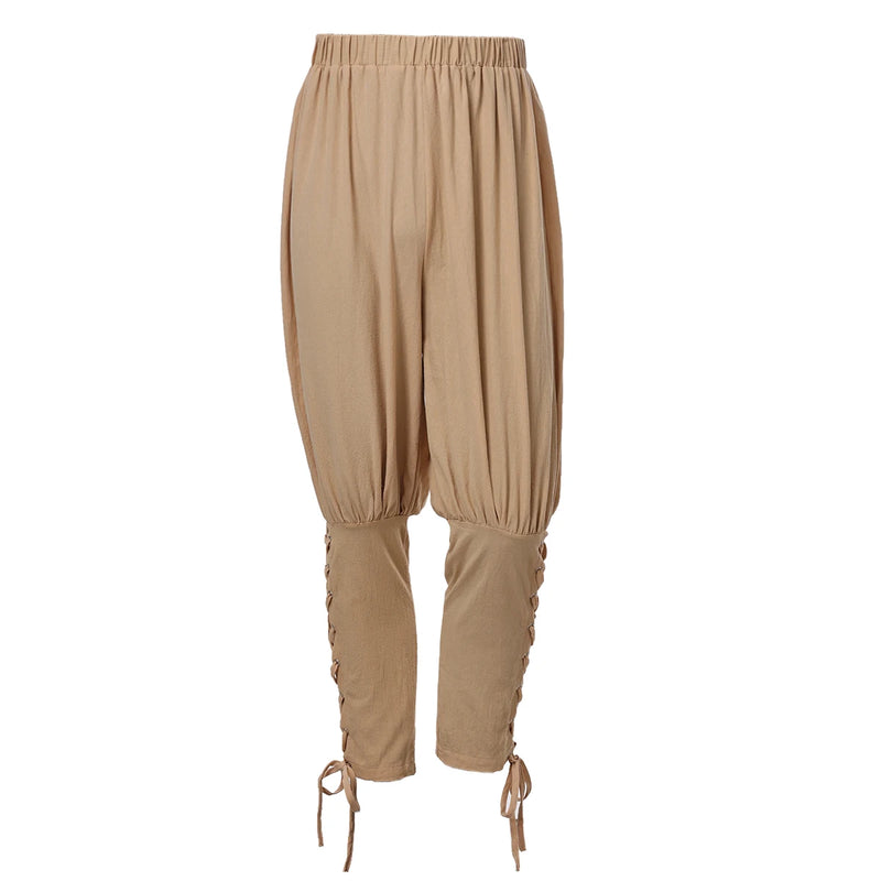 Medieval Viking Pants Men Pirate Renaissance Cosplay Leg Bandage