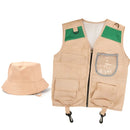 Children Outdoor Adventure Clothes Set Vest Fisherman Hat Camping Hiking