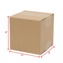 100 Yellow Corrugated Paper Boxes 4x4x4 Inches Stackable Storage